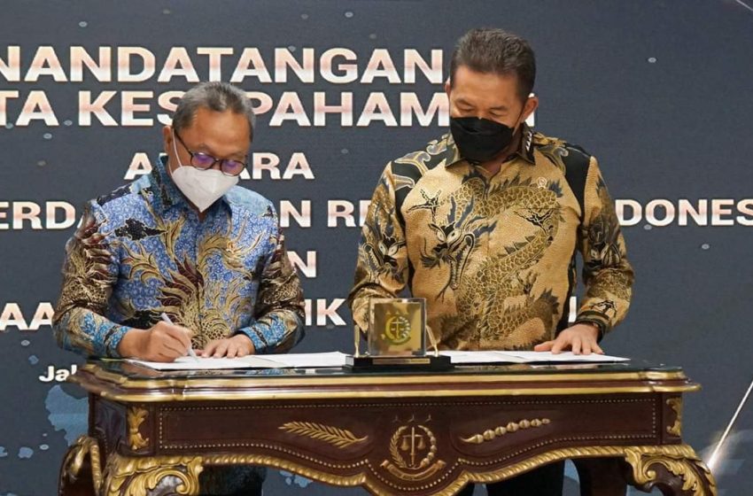  Jaksa Agung Bersama Mendag RI Sepakati Mou Penguatan dan Pengawasan Perdagangan