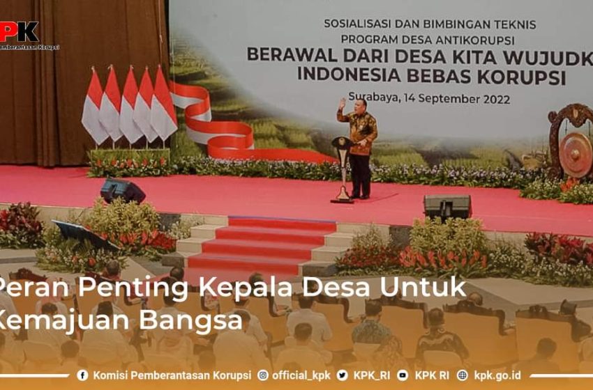  KPK Gelar Bimtek Program Desa dengan 9 Nilai Antikorupsi