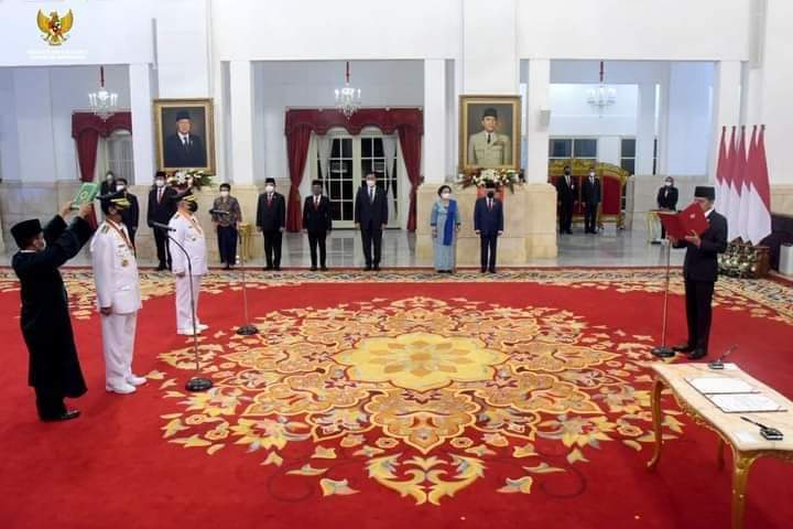  Presiden Lantik Gubernur dan Wakil Gubernur DIY Masa Priode 2022-2027