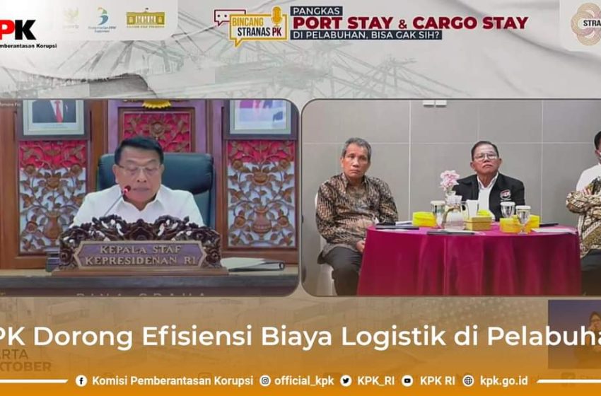  Stranas PK (KPK) Bersama 5 Kementerian Sepakati Pangkas Biaya Port Stay dan Cargo di Pelabuhan