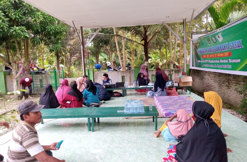  IPNU Batu Bara Bersama UPT Puskesmas Kedai Sianam Gelar Bakti Sosial Pengobatan Gratis