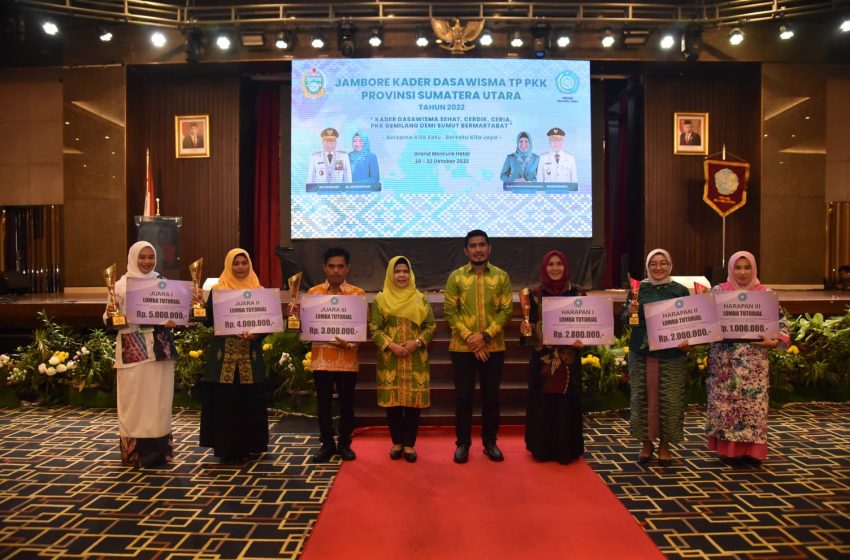  Unjuk Prestasi, TP PKK Batu Bara Boyong Sejumlah Piala di Jambore Kader Dasawisma Provsu