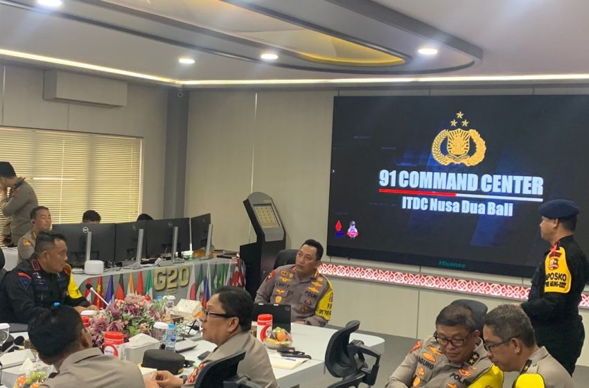  Pastikan Pengamanan Kegiatan KTT G20 Berjalan Lancar, Kapolri Cek 91 CCTV Command Center ITDC