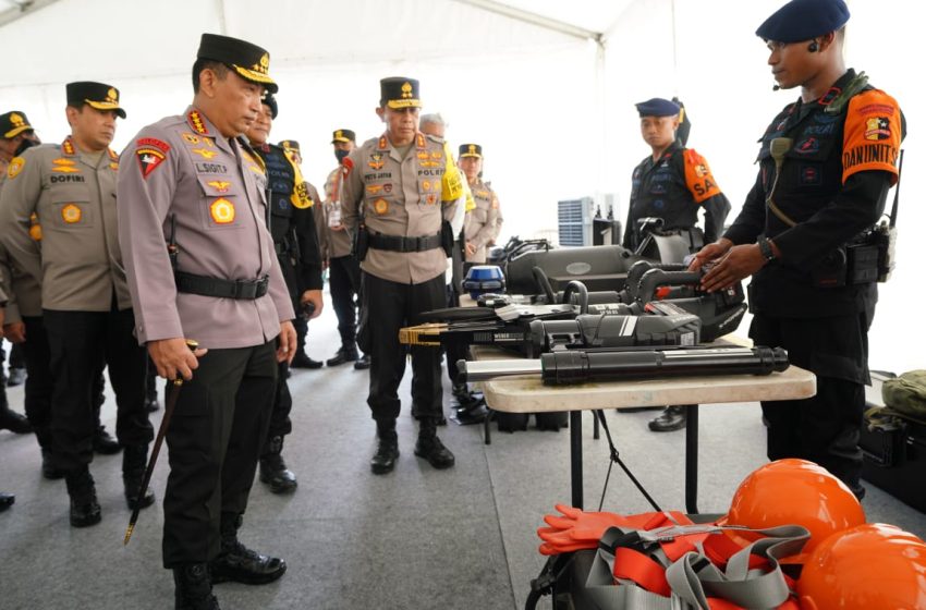  Cek Peralatan dan Kesiapan Personel, Kapolri: Semua Tergelar dengan Baik
