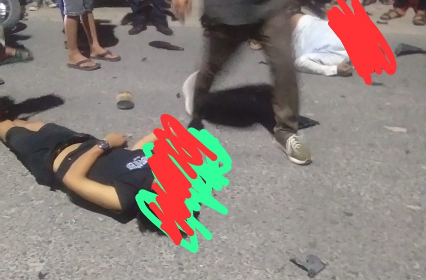  Laga Kambing di Jalan Pasar Miring Kec. Tg Tiram, Satu Tewas dan Satunya Masih Sekarat