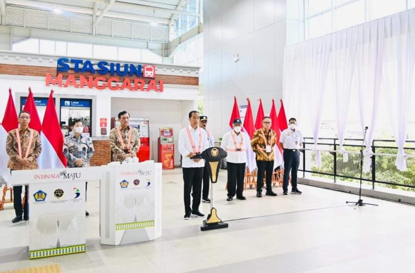 Presiden Jokowi Meresmikan Revitalisasi Stasiun Manggarai Tahap 1 