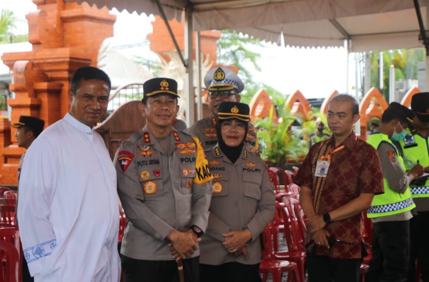  Kapolda Bali Melaksanakan Pengecekan Pengamanan Dalam Rangka Operasi Lilin Agung 2022