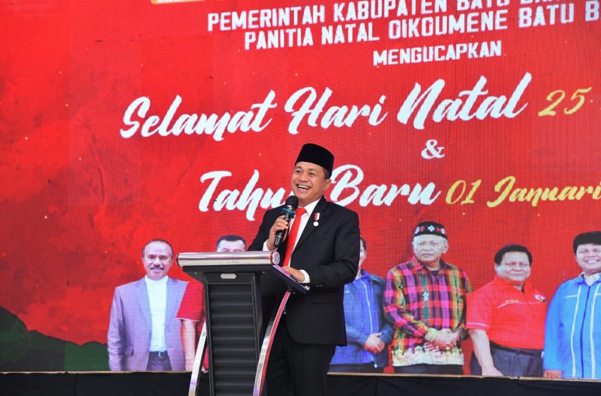  Pupuk Kebersamaan, Bupati Zahir Hadiri Perayaan Natal Oikoumene Batu Bara Tahun 2022