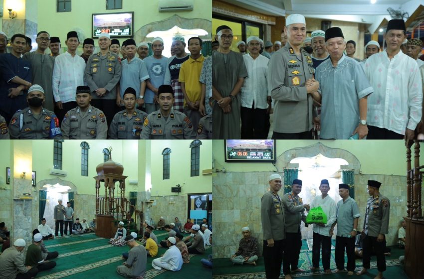  Polda Sumut Safari Subuh Berjamaah di Masjid Khalid Ibnul Wahid Medan