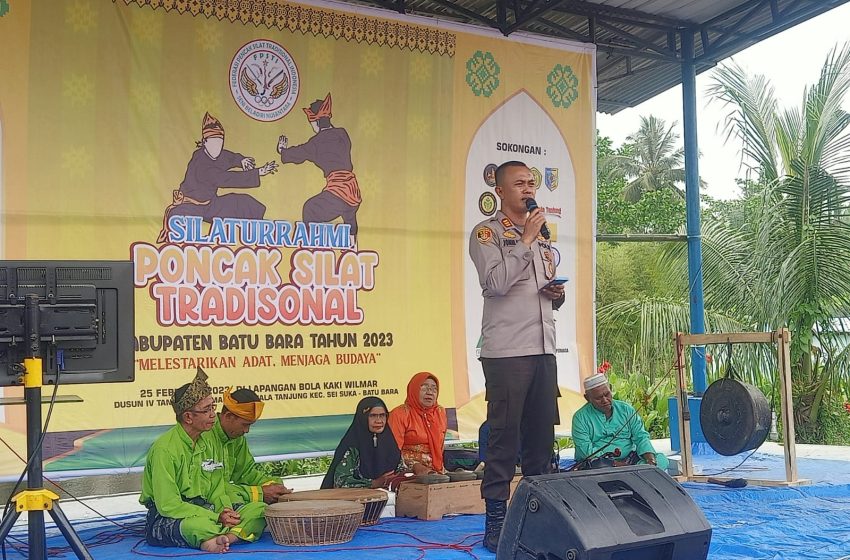  Kapolsek Indrapura Hadir Pencak Silat Seni Adat Budaya Melayu Batu Bara
