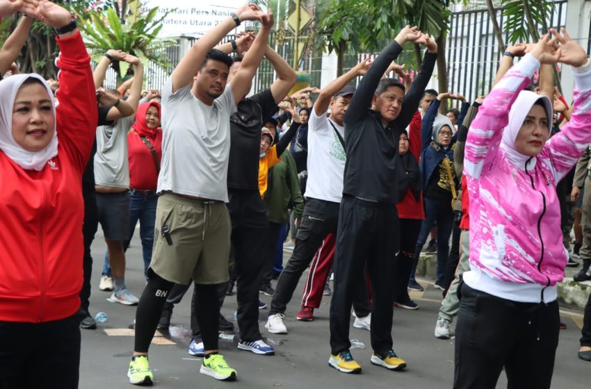  Kapolrestabes Hadiri Olahraga Bersama Pemko Medan
