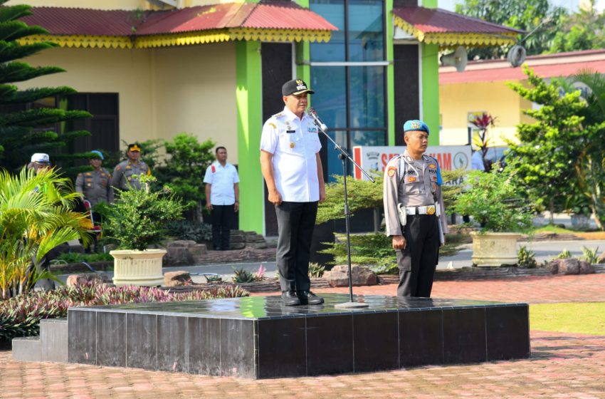  Bupati Zahir Pimpin Apel Gelar Pasukan Operasi Keselamatan Toba 2023