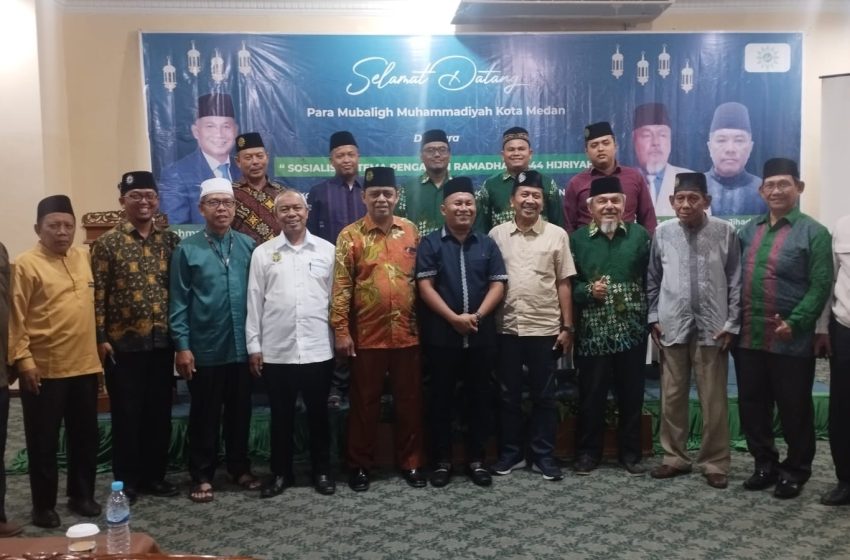  Sosialisasi Mubaligh Muhammadiyah, Rahmansyah Sibarani : Jangan Mengaku Kader Muhammadiyah Saat Pemilu Saja