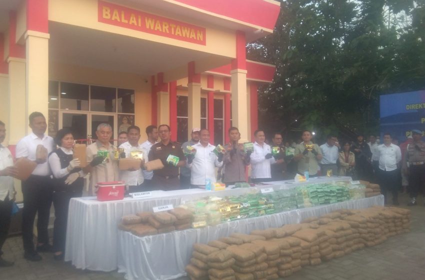  21 Tersangka Diringkus, Polda Sumut Amankan 263 Kg Sabu dan 19.760 Butir Ekstasi