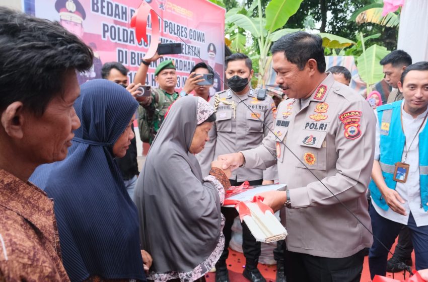  Kapolda Sulsel Wujudkan Rumah Layak Huni Bagi Dhuafa