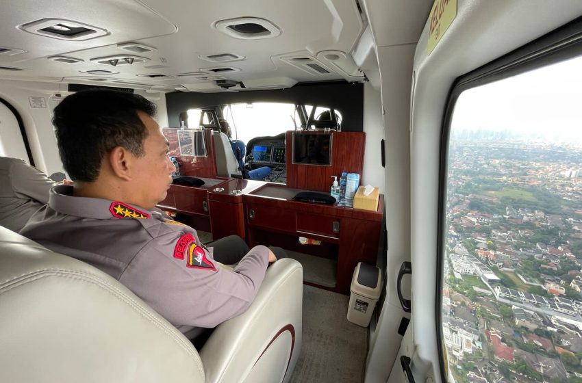  Kapolri Naik Heli Pantau Langsung Arus Mudik di Jalan Tol dan Arteri