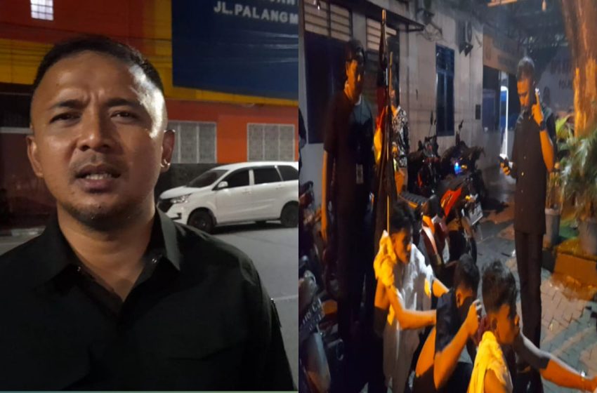  Polrestabes Medan Amankan 45 Gerombolan Geng Motor Konvoi  di Kawasan Lapangan Merdeka