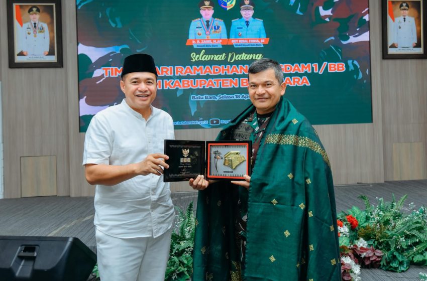  Bupati Zahir Sambut Tim Safari Ramadhan Pangdam I BB