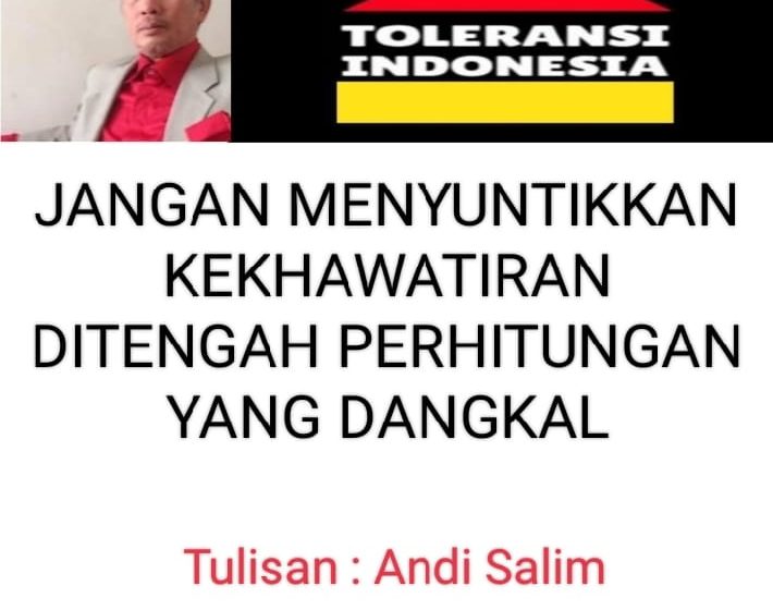 Jangan Menyuntikkan Kekhawatiran Ditengah Perhitungan Yang Dangkal