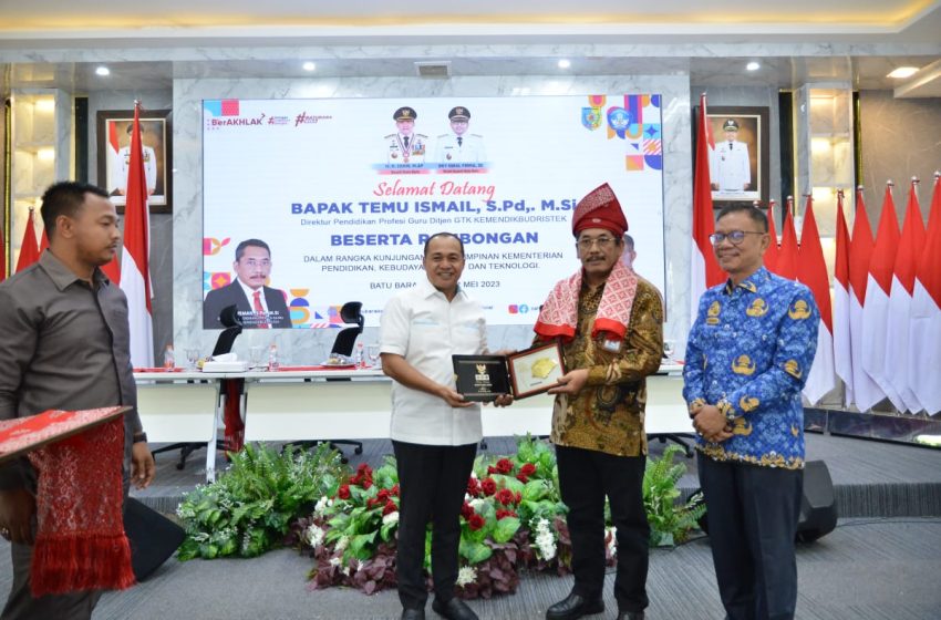  Bupati Zahir Terima Kunker Direktur Pendidikan Profesi Guru Ditjen GTK Kemendikbudristek RI
