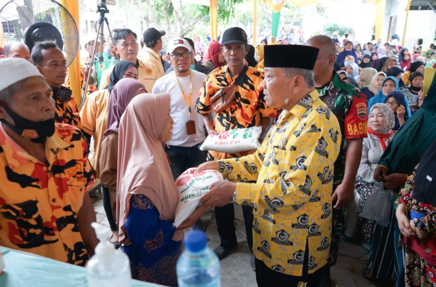 Peduli Dhuafa dan Anak Yatim, Anggota Fraksi Golkar DPRD Sumut Wagirin Arman Salurkan 10.000 Karung Beras ke Masyarakat Deli Serdang