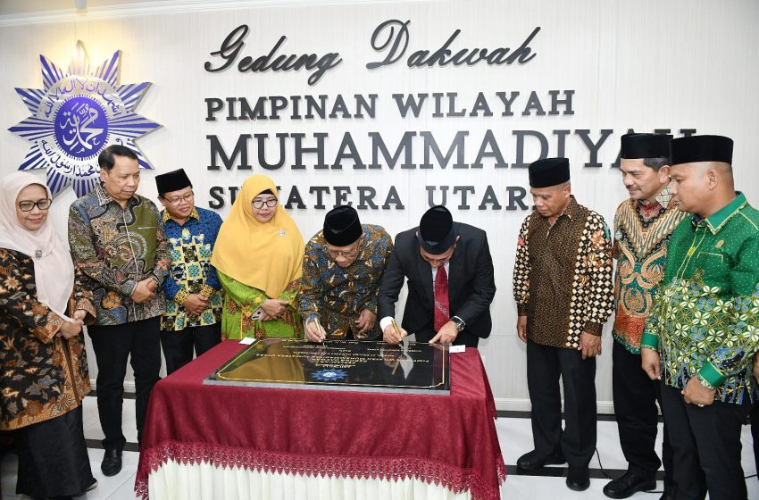  Resmikan Gedung Dakwah Muhammadiyah Sumut, Haedar Nashir Sebut Edy Rahmayadi Gubernur Berkemajuan 