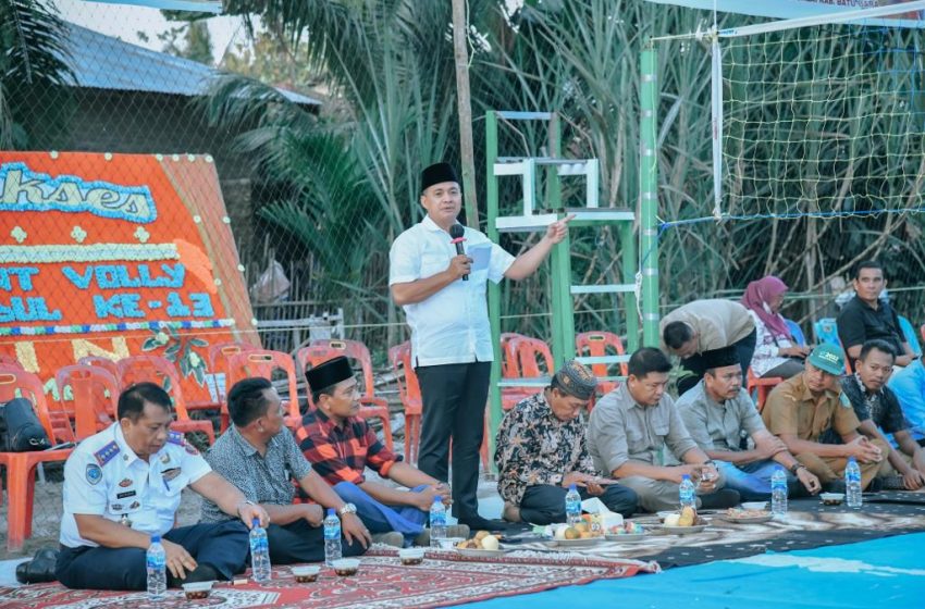  Bupati Zahir Hadiri Kenduri HUT ke-13 Desa Tanah Timbul