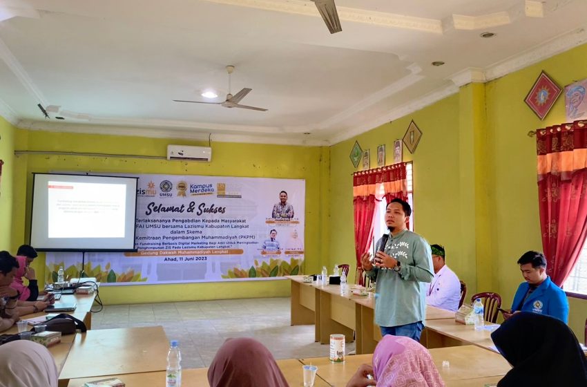  Dosen MBS FAI UMSU Lakukan Pengabdian Kepada Masyarakat di Lazismu Kabupaten Langkat