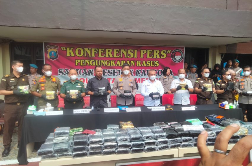  Musnahkan 171 Kg Narkoba Senilai Rp 150 Miliar, Kombes Valentino : Tindak Tegas Pengedar Sabu di Medan