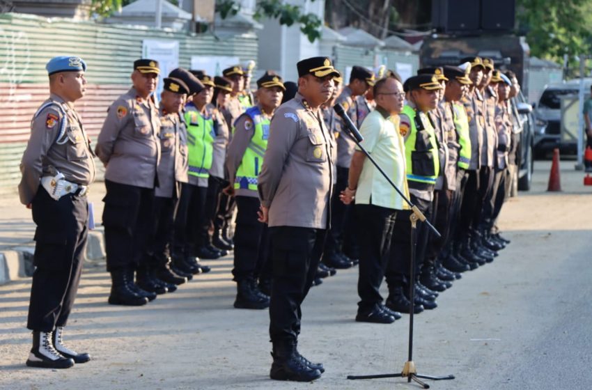  Waka Polrestabes Pimpin Apel Pengamanan Takbiran Idul Adha 2023, Ini Arahannya