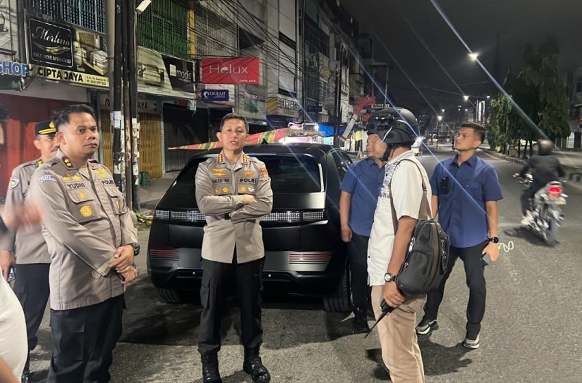  Ciptakan Suasana Aman dan Kondusif, Kapolrestabes dan Waka Polrestabes Medan Cek Penyekatan di Sejumlah Titik