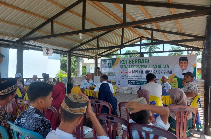  H Musa Rajekshah (Ijek) Apresiasi Gerakan Amal Sosial Komunitas Sedekah Jumat (KSJ)