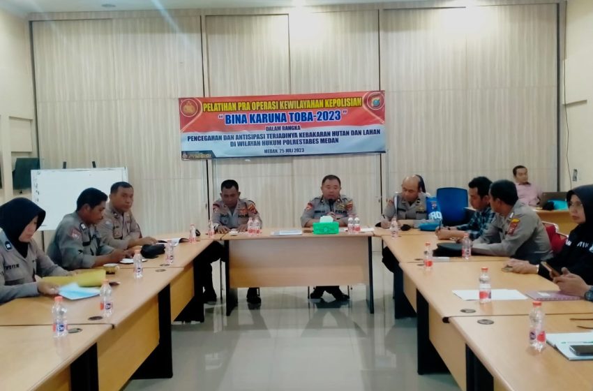  Polrestabes Medan Gelar Latihan Pra Operasi Karuna Toba 2023