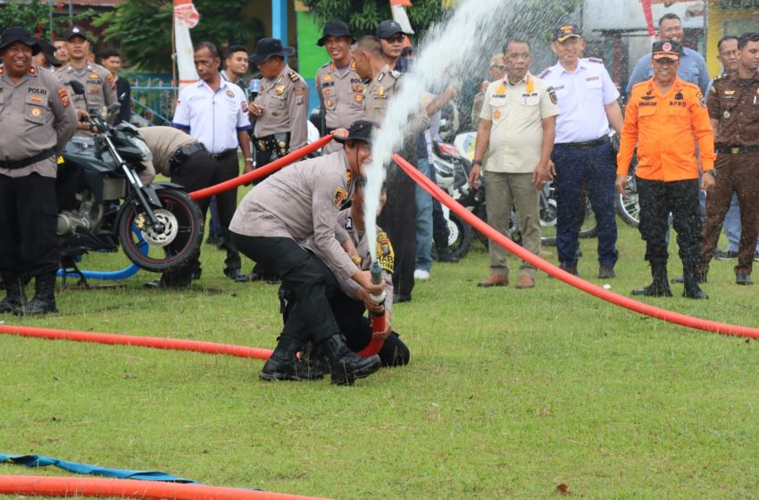  Polres Batu Bara Gelar Apel Kesiapan Penanganan Karhutla