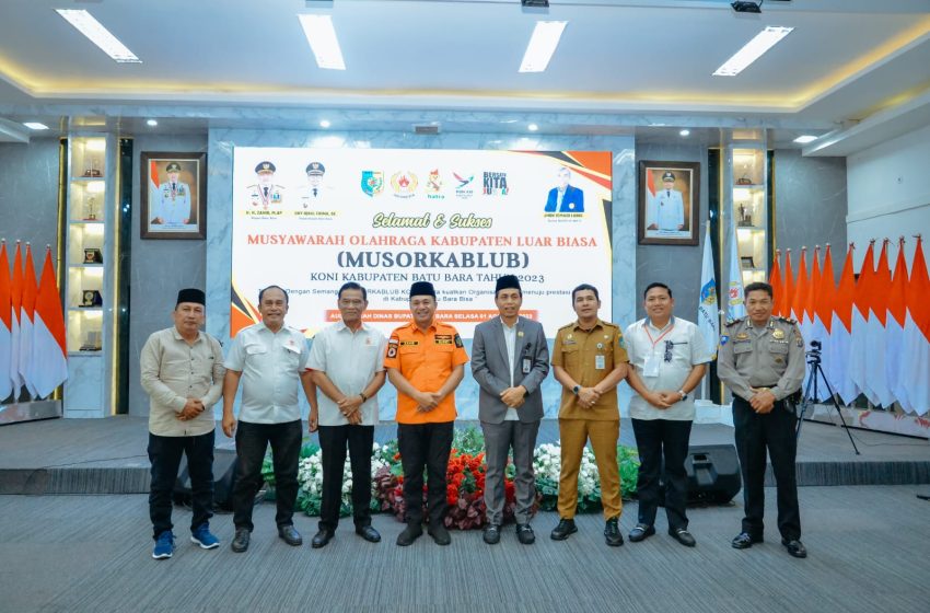  Dukung Olahraga di Batu Bara, Bupati Zahir Buka Musorkablub Koni