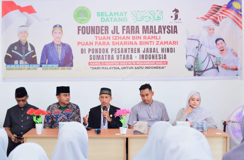  Sambut Hangat JL Fara Malaysia Di Ponpes Jabal Hindi, Buya Fahri Tersenyum