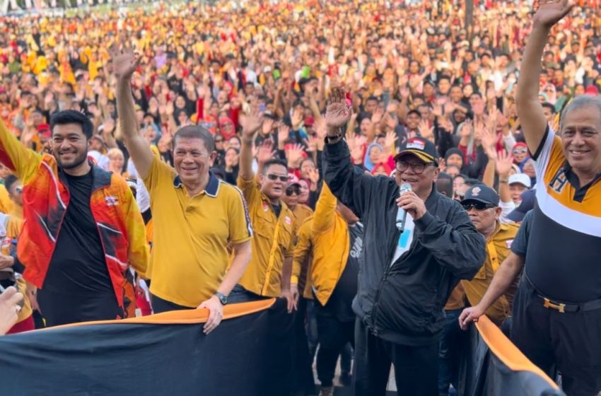  Puluhan Ribu Kader dan Simpatisan Senam Santai Bersama Oesman Sapta, El Adrian Shah : Sumut Basis Partai Hanura