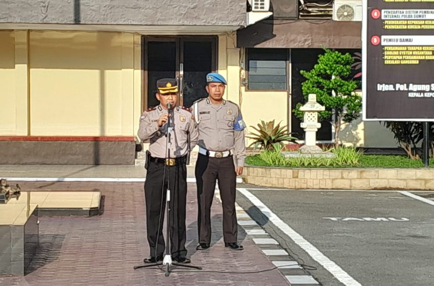  Kasat Binmas Polrestabes Medan Himbau Personel Tetap Sehat Sambut Kunjungan Presiden
