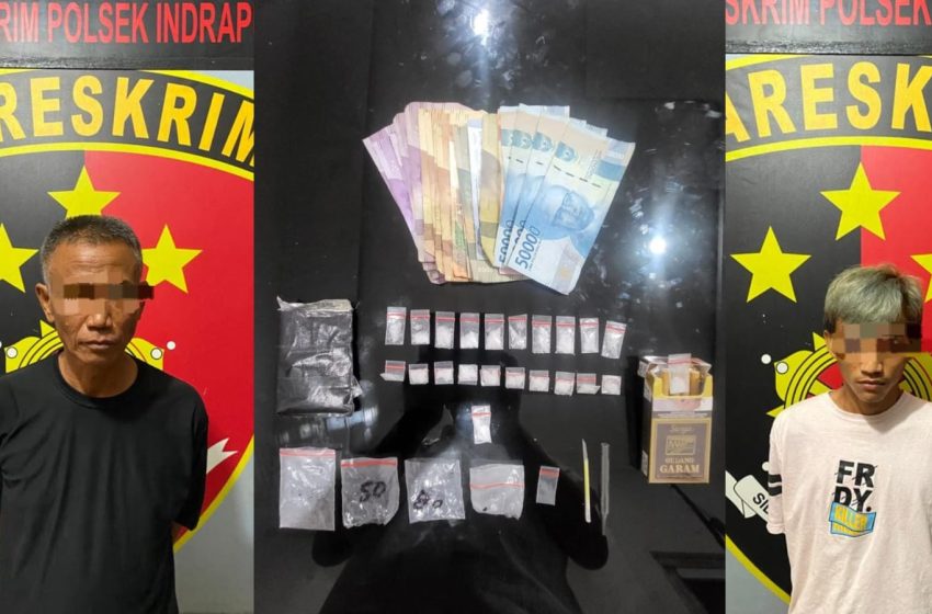  Ayah dan Menantu Pengedar Sabu di Tangkap Polsek Indrapura