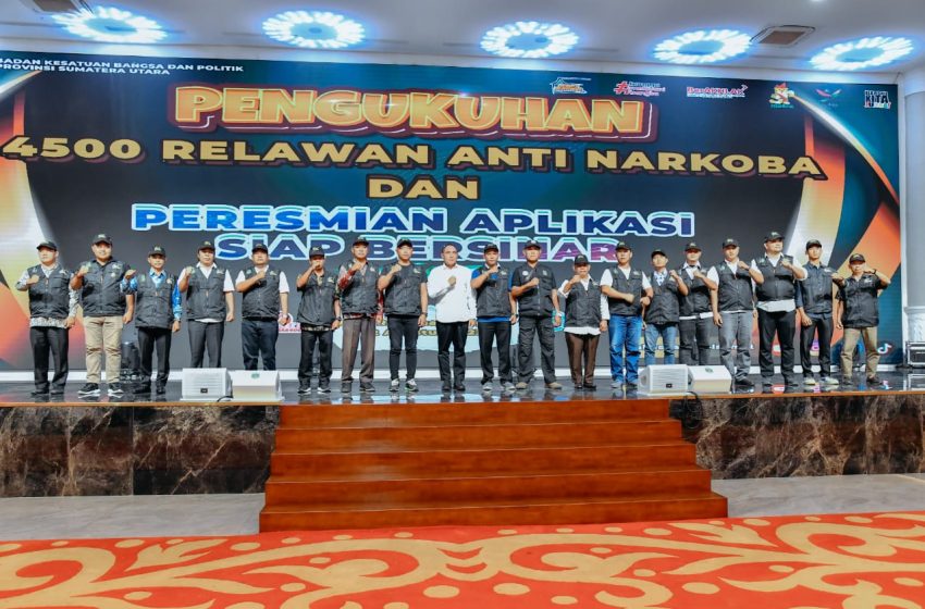  Dukung Pemberantasan Narkoba, Bupati Zahir Hadiri Pengukuhan 4.500 Relawan Anti Narkoba