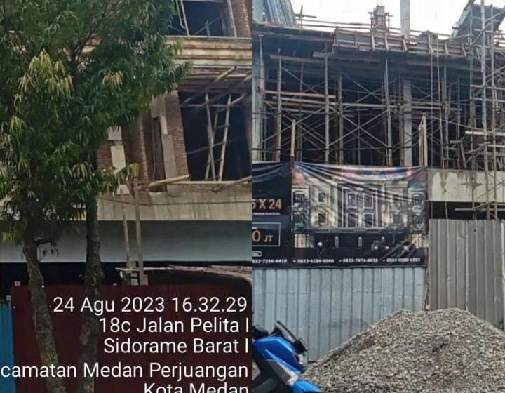  Dua Bangunan Perumahan Mewah di Kecamatan Medan Perjuangan Dinilai Tidak Sesuai PBG
