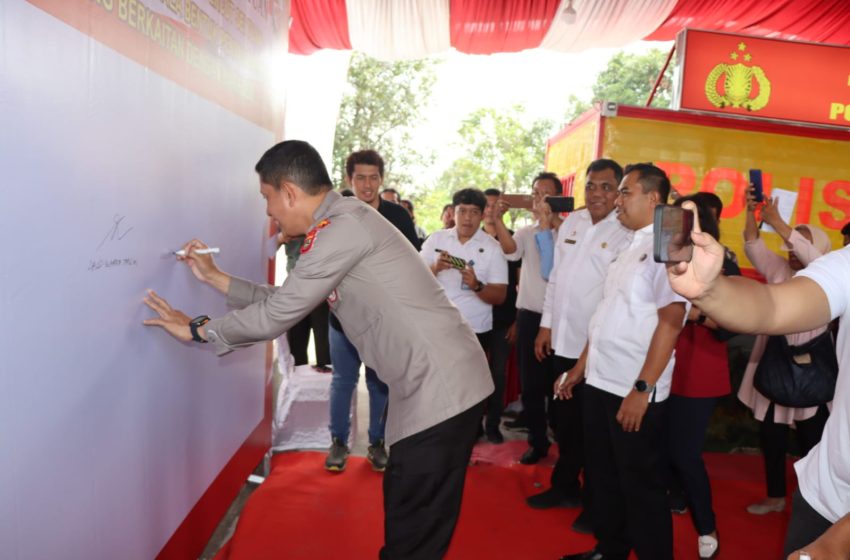  Polrestabes Medan Launching Kampung Bebas Narkoba di Jermal 15