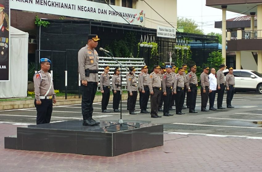  Pimpin Apel, Waka Polrestabes Medan Ingatkan Anggota Jauhi Narkoba