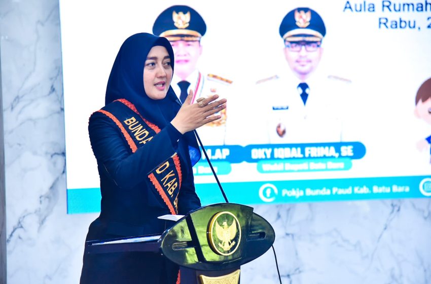  Bunda PAUD Batu Bara Buka Sosialisasi Literasi Digital PAUD