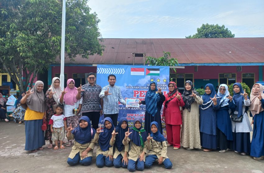  Peduli Palestina, Sekolah MIS Aisyiyah Serahkan Donasi Melalui Lazismu Sumut