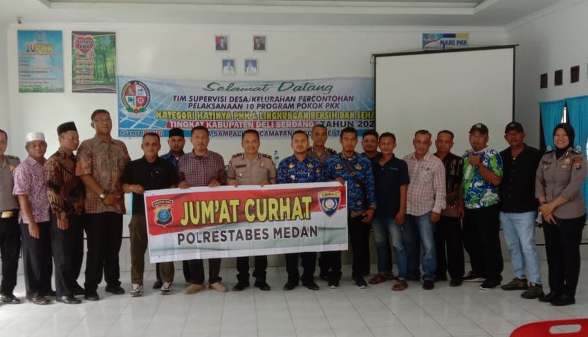  Jumat Curhat, Sat Binmas Polrestabes Medan Sambangi Warga Sampali