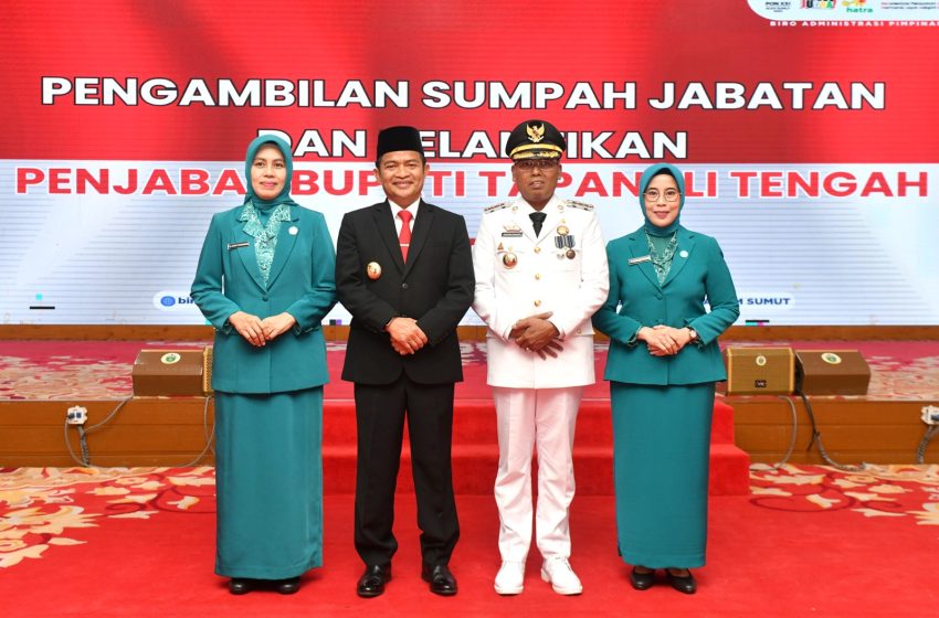  Pj Gubernur Sumut Hassanudin Lantik Pj Bupati Tapteng, Ingatkan Jaga Kondusivitas Daerah