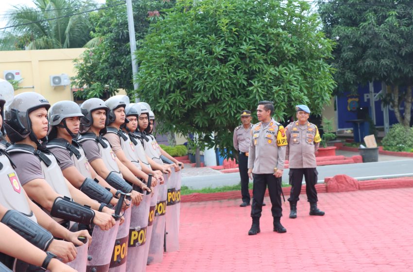  Kapolres Batu Bara Periksa Pelatihan Dalmas Dalam Peningkatan Pemahaman Prosedur