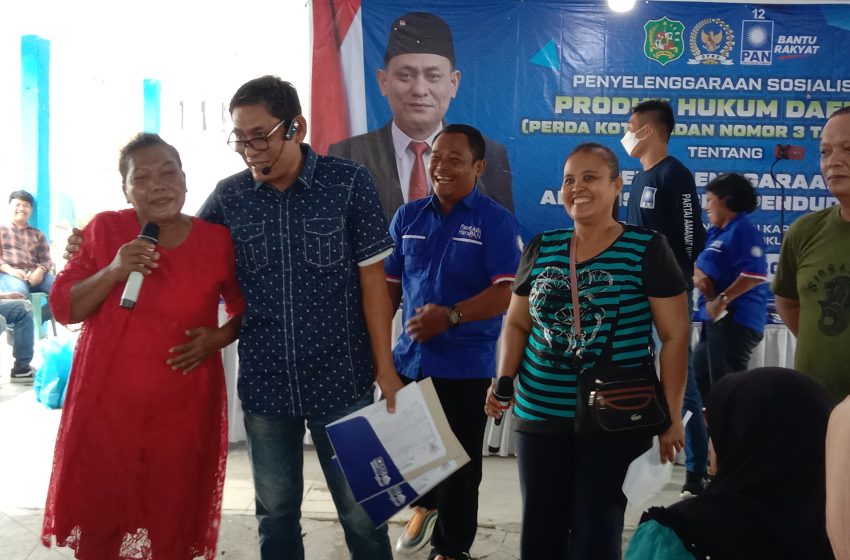  Edi Saputra Sosialisasikan Perda : Masyarakat Jangan Sibuk Mencari Caleg Bagi-bagi Beras Ketimbang Mengurus Adminduk