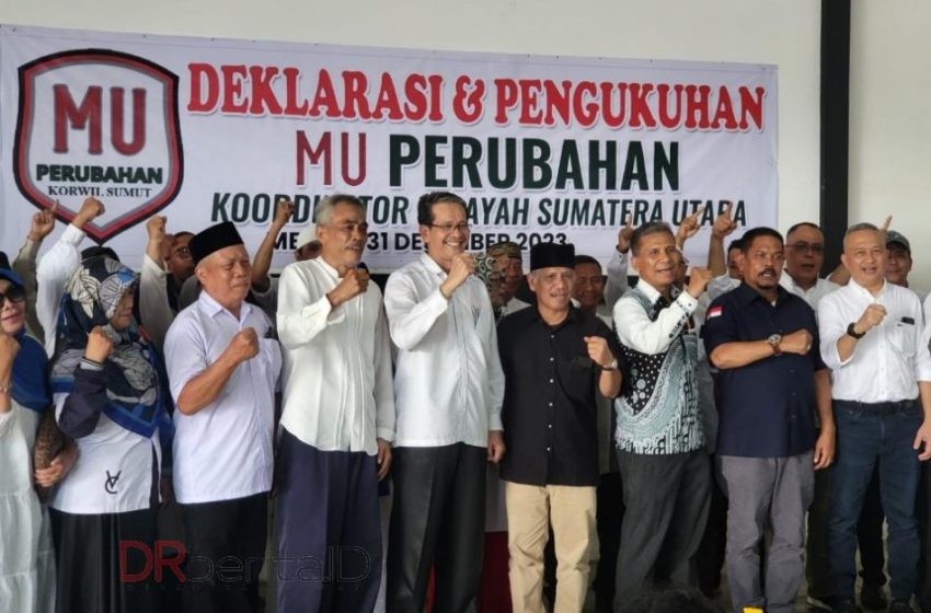  Menangkan AMIN, Caleg NasDem Putrama Alkhairi Diperkenalkan di Acara Deklarasi MU Perubahan Sumut